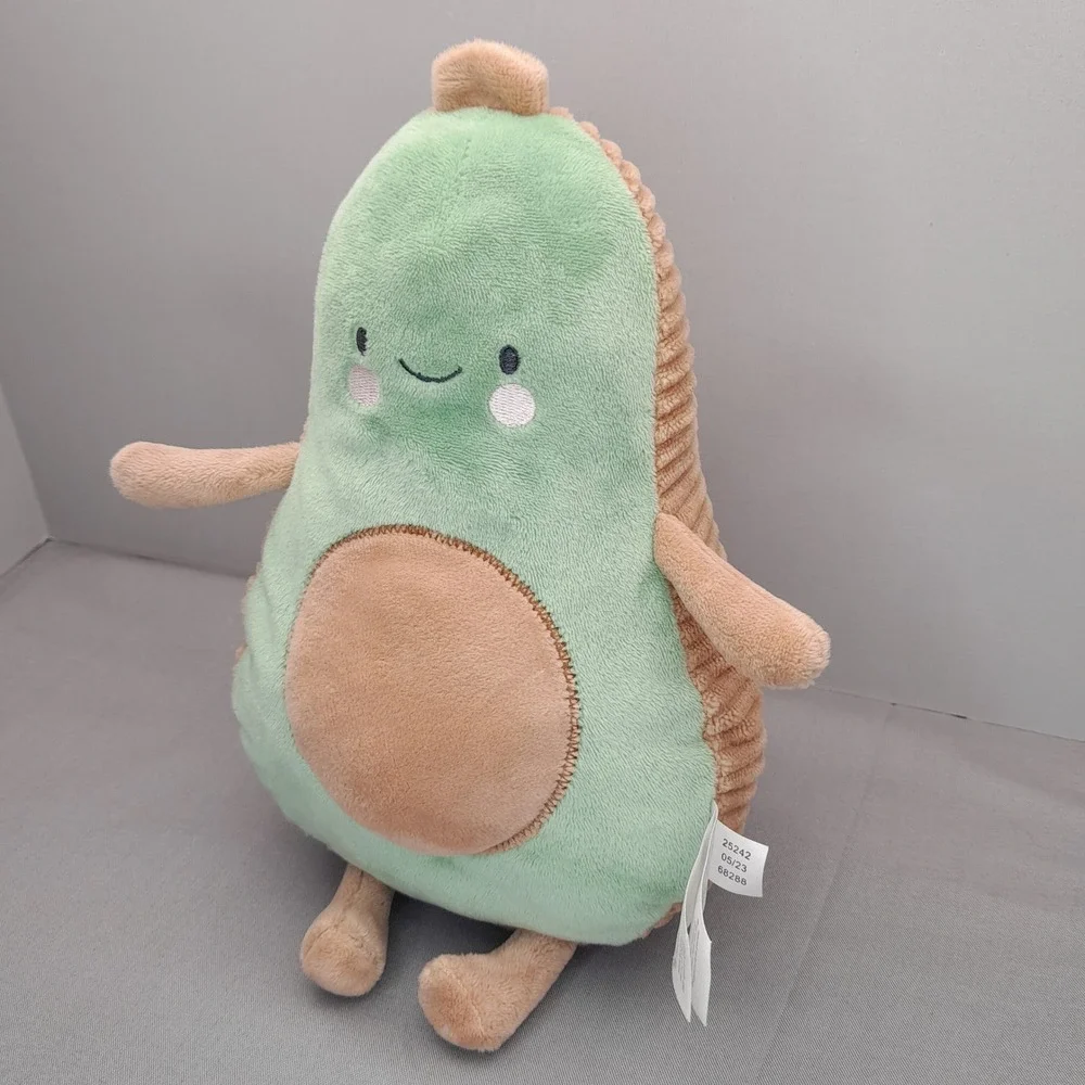 Carters Just One You Avocado Plush Stuffed Animal Green Tan Corduroy 25242